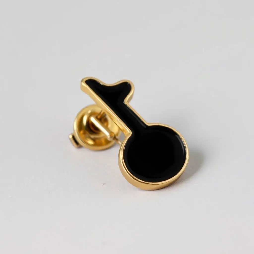 Music Note Enamel Pin