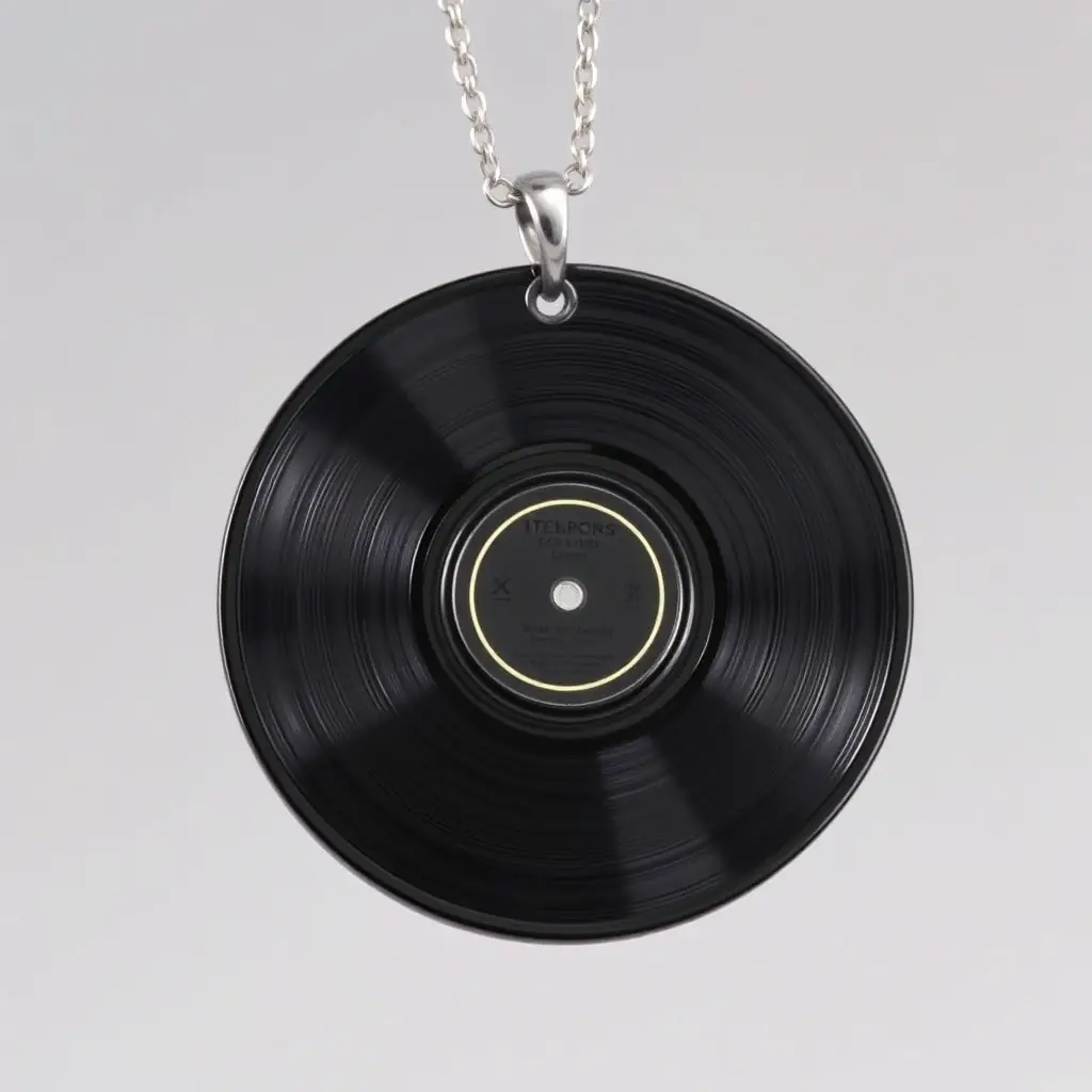 Vintage Vinyl Necklace