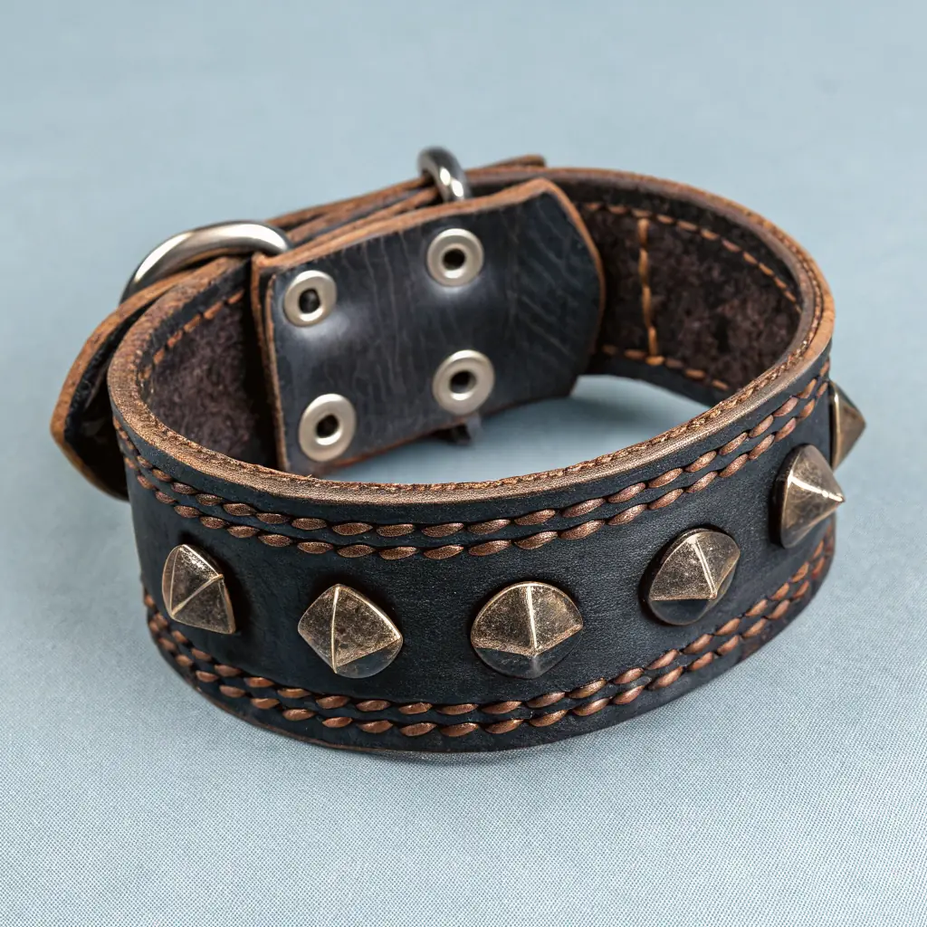 Dark Academia Leather Wristband